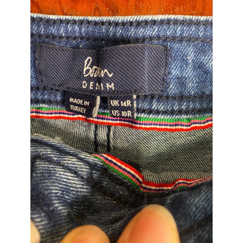 Anthropologie Boden Denim Abingdon Pants 10 Regular - Picture 7 of 11